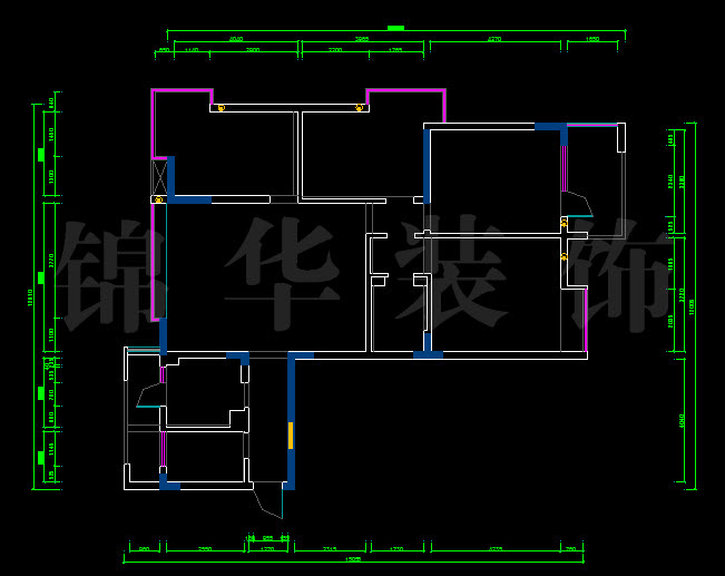 龍鳳玫瑰園140平米 戶(hù)型